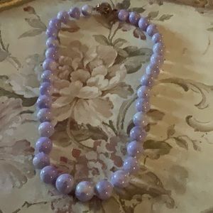 Lavender jade necklace